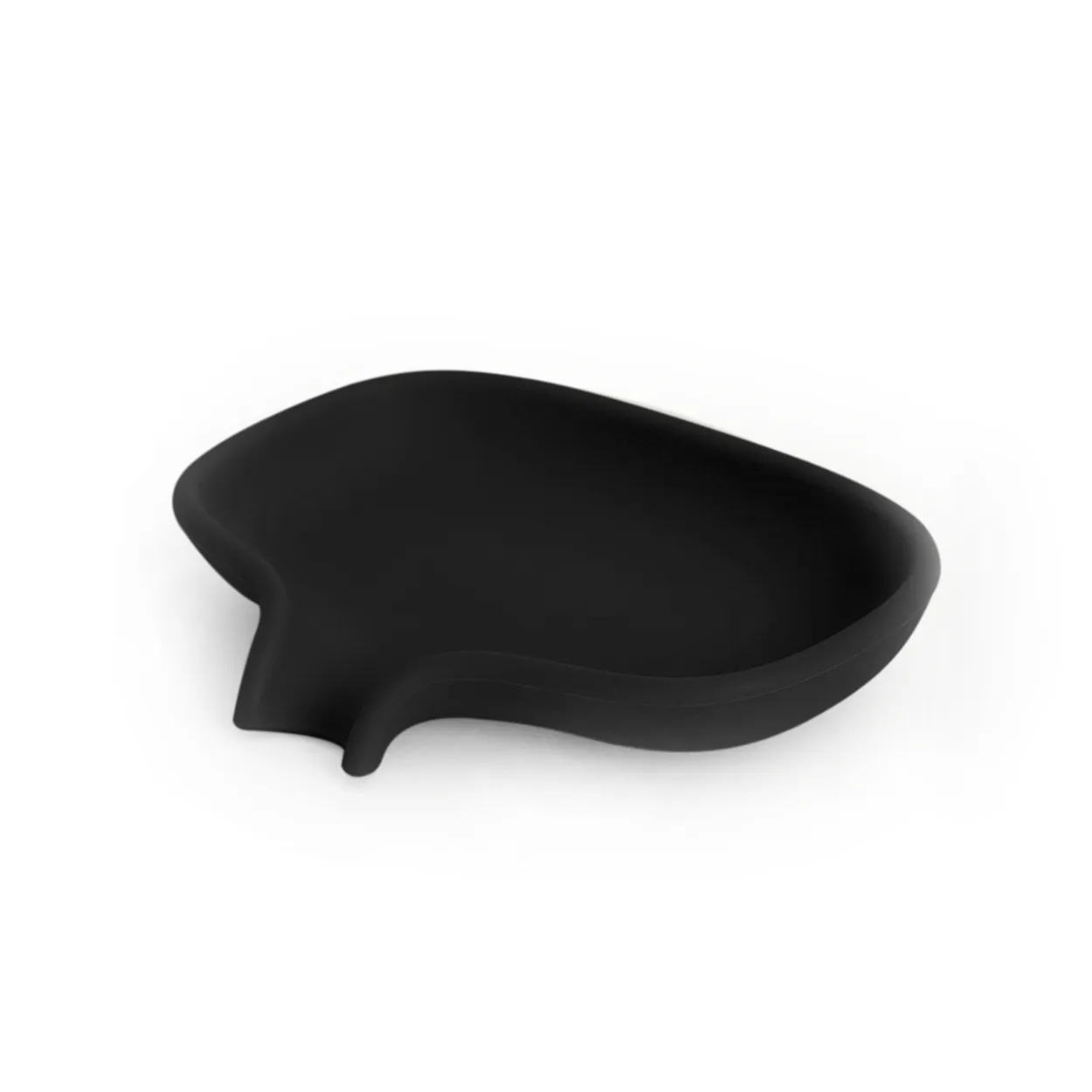 Bosign Soap dish with drainage spout silicone black