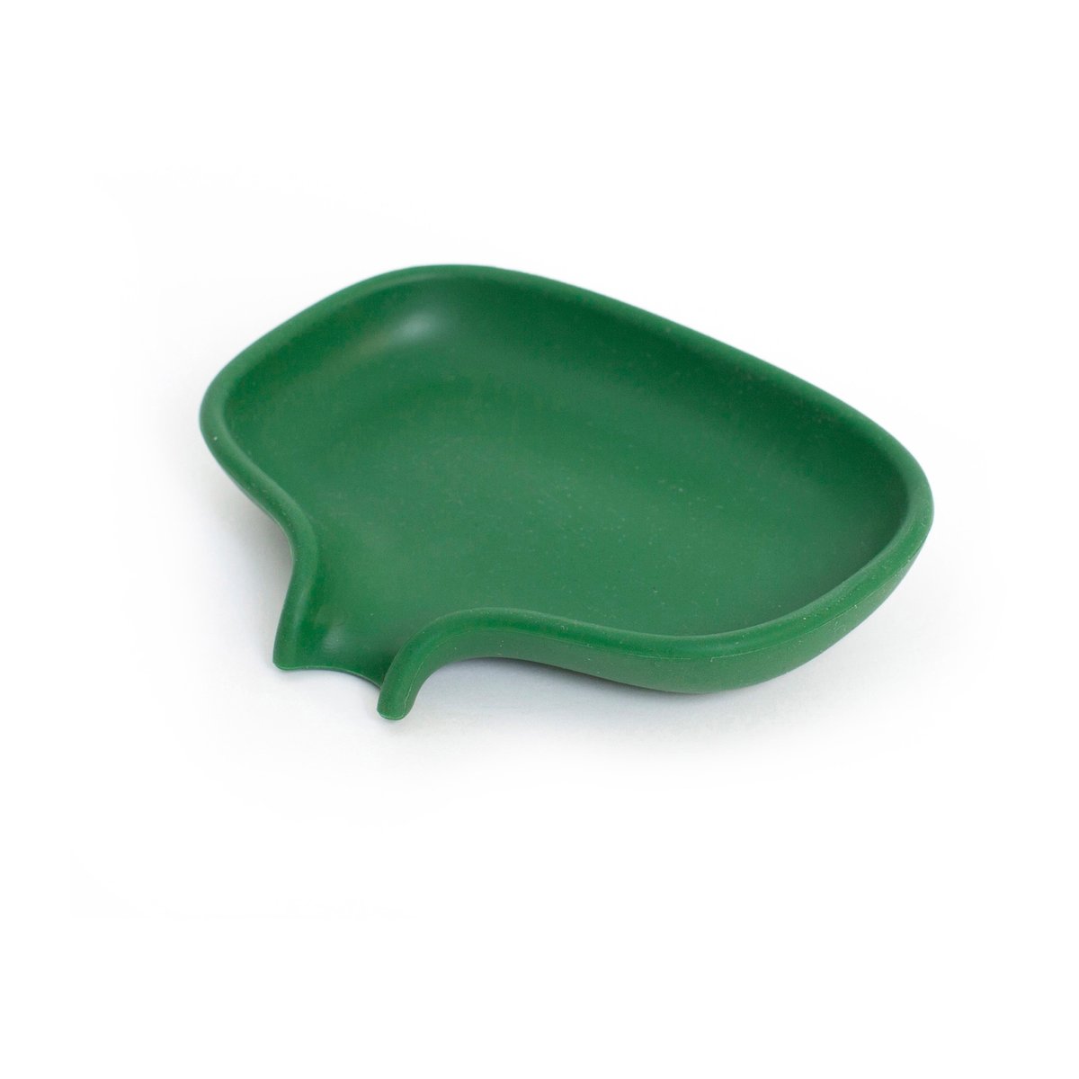 Bosign Soap dish with drainage spout silicone Dark green