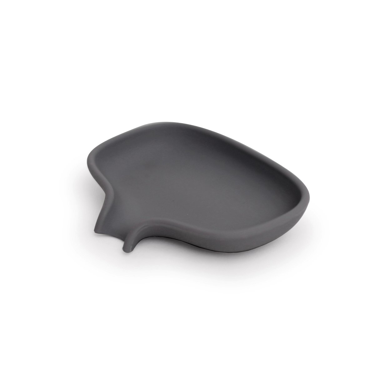 Bosign Soap dish with drainage spout silicone Grafite grey