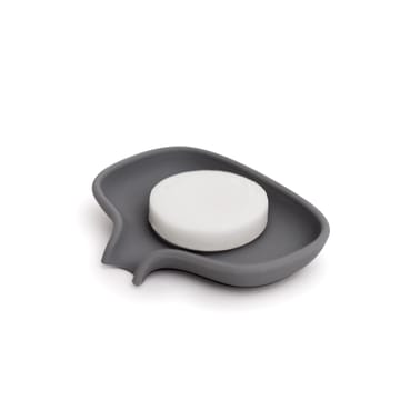 Soap dish with drainage spout silicone - Grafite grey - Bosign