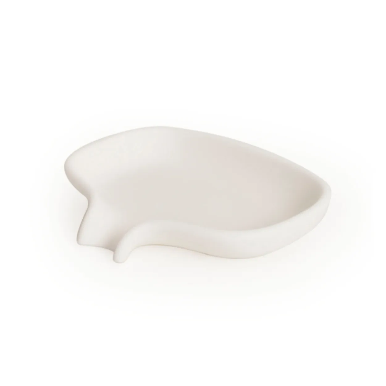 Bosign Soap dish with drainage spout silicone white