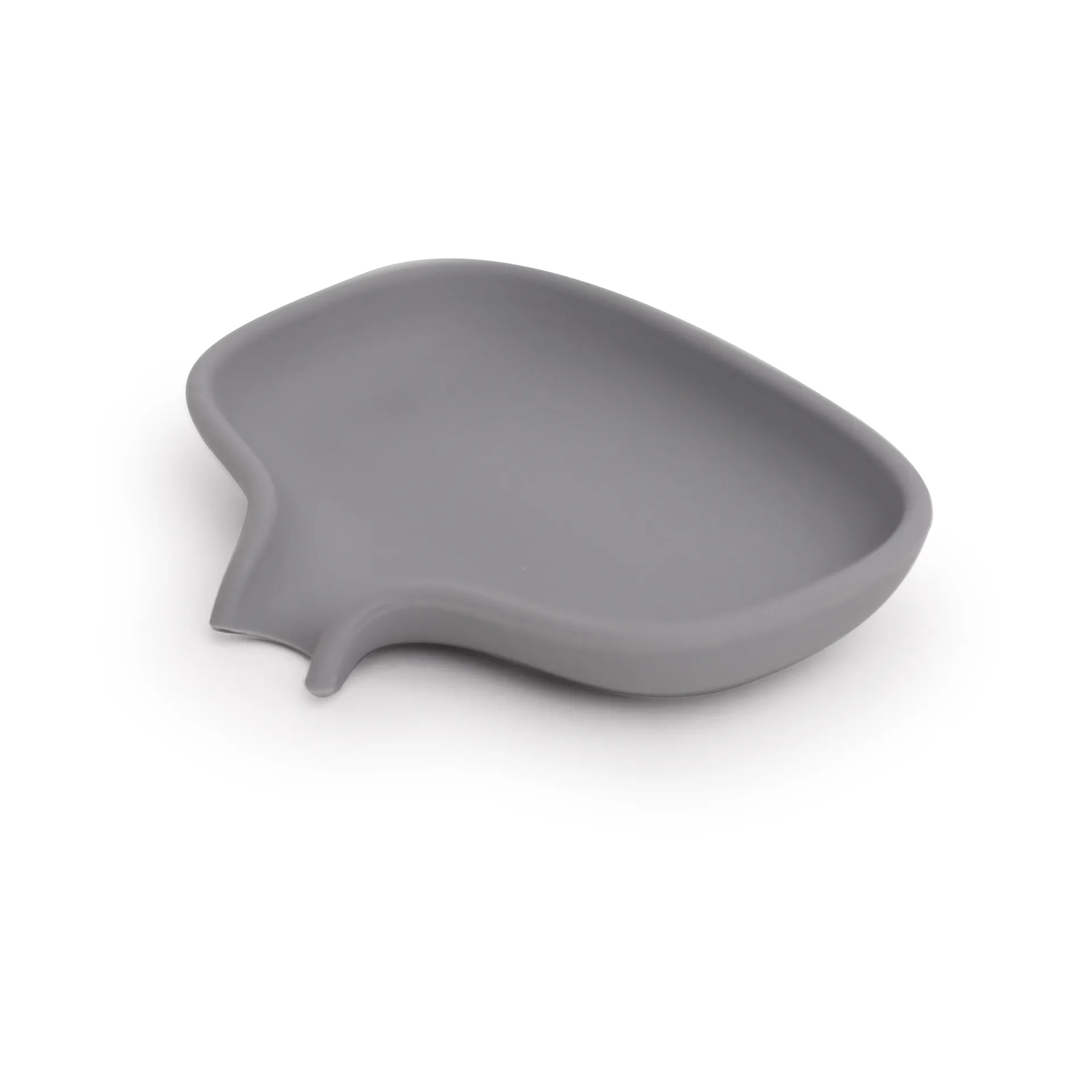 Soap Saver Flow soap dish with drainage spout small, Grey Bosign