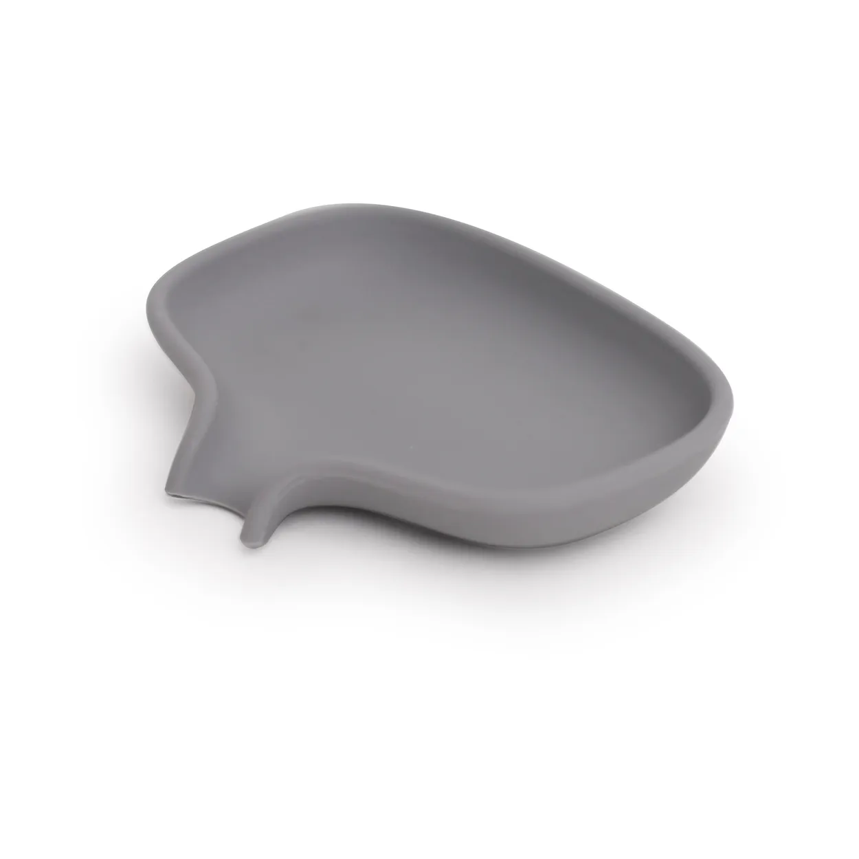 Bosign Soap Saver Flow soap dish with drainage spout small Grey