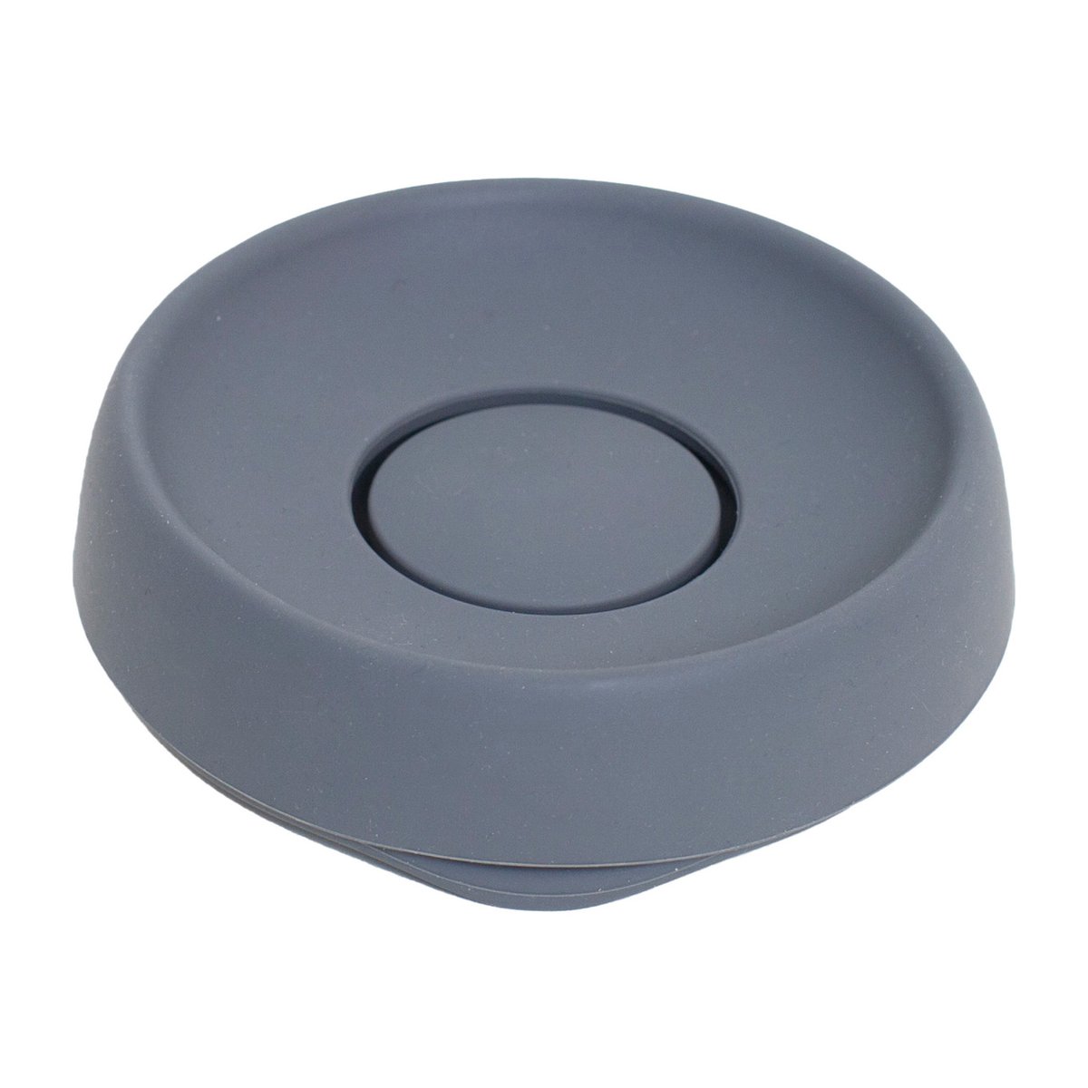 Bosign Soap tray with concealed drain spout in silicone - medium Graphite