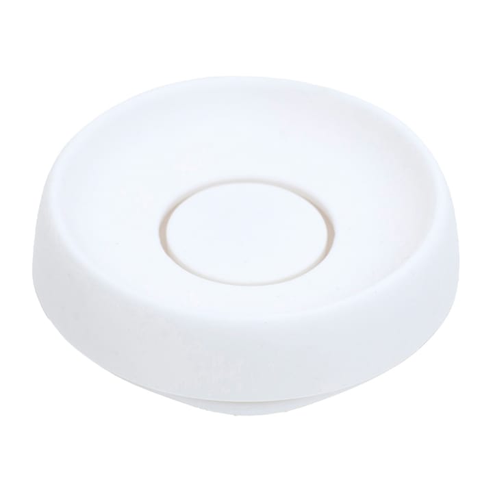 Soap tray with concealed drain spout in silicone - medium - White - Bosign