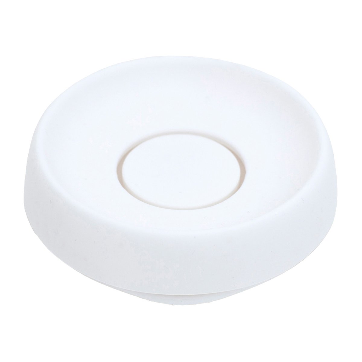 Bosign Soap tray with concealed drain spout in silicone - medium White