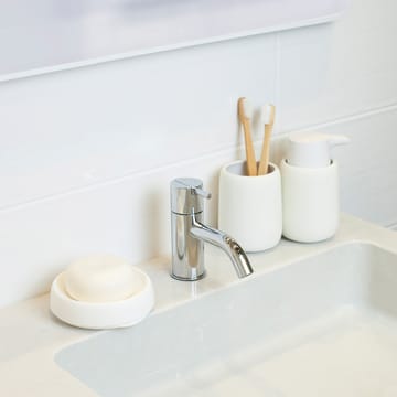 Soap tray with concealed drain spout in silicone - medium - White - Bosign