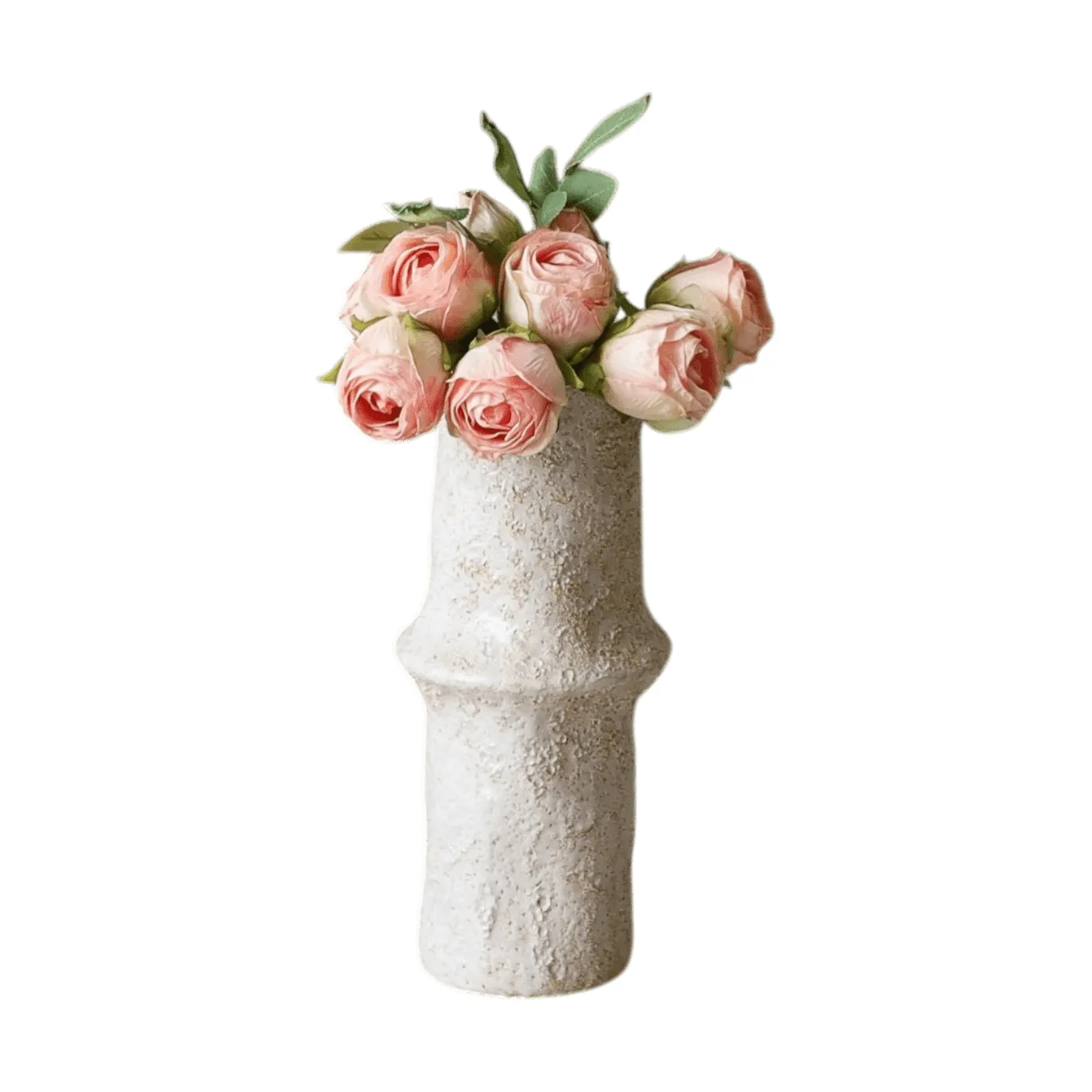Artificial rose bouquet, Mini, light pink 10 pcs Botané