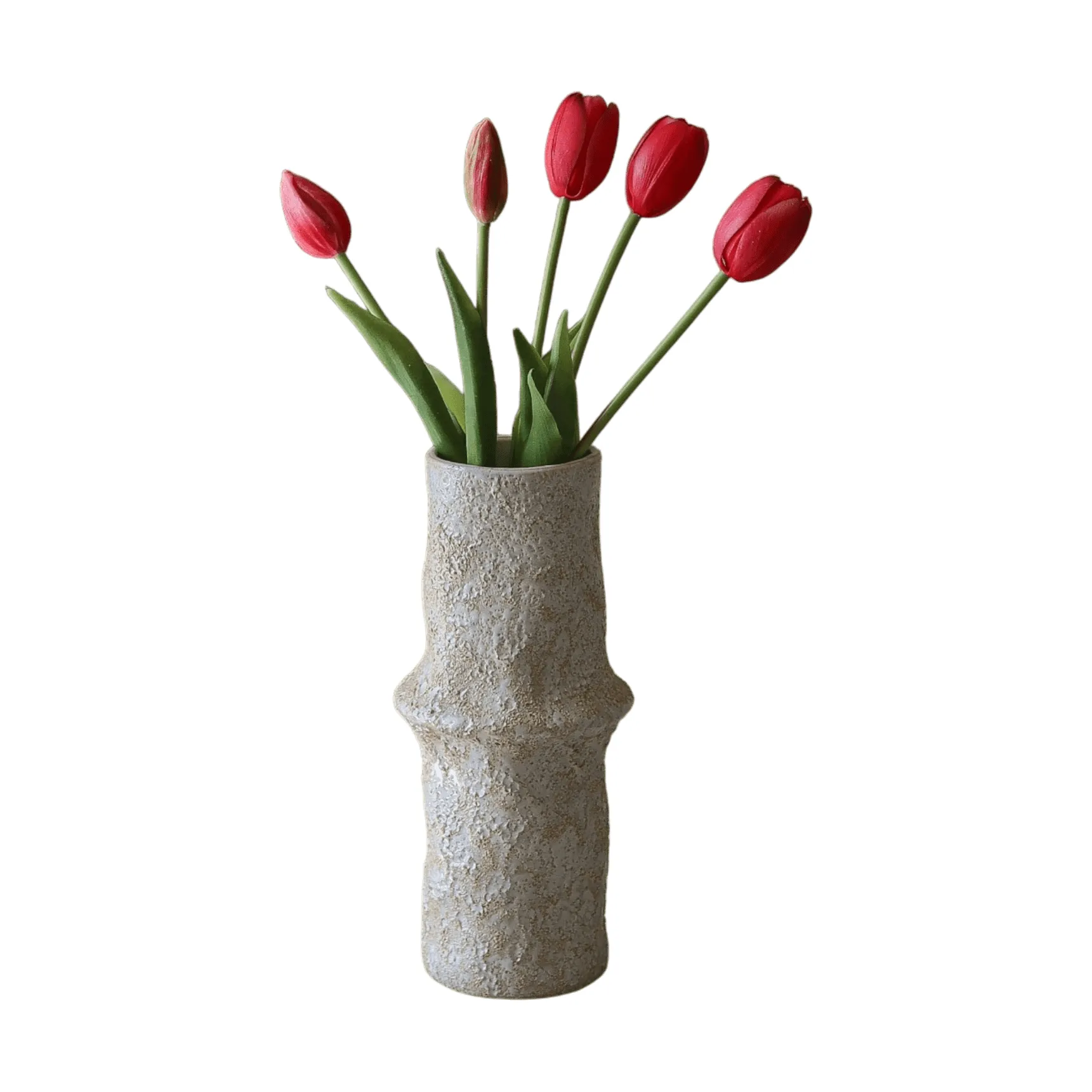 Artificial tulip bouquet, Light red, 5 pcs Botané