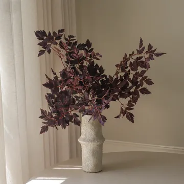 Burgundy Plum Leaves artificial bouquet - 85 cm, 4 pcs - Botané