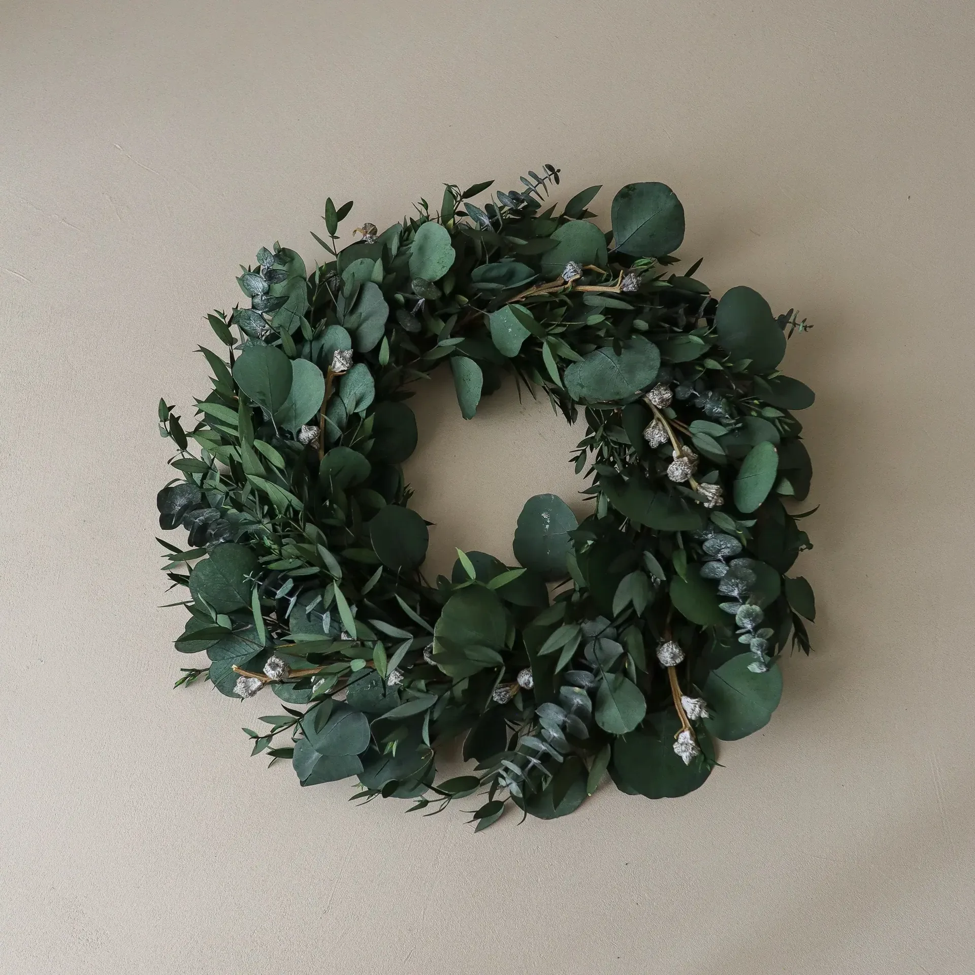 Eucalyptus Wreath wreath, Green mixed, Ø40 cm Botané