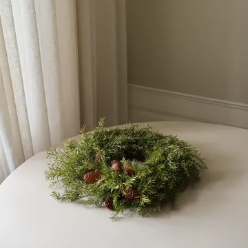 Evergreen Pine Wreath wreath - Spruce twigs, Ø40 cm - Botané