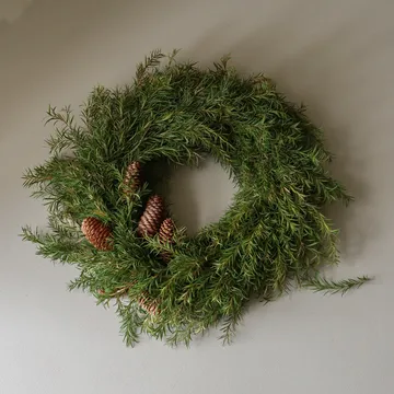 Evergreen Pine Wreath wreath - Spruce twigs, Ø40 cm - Botané