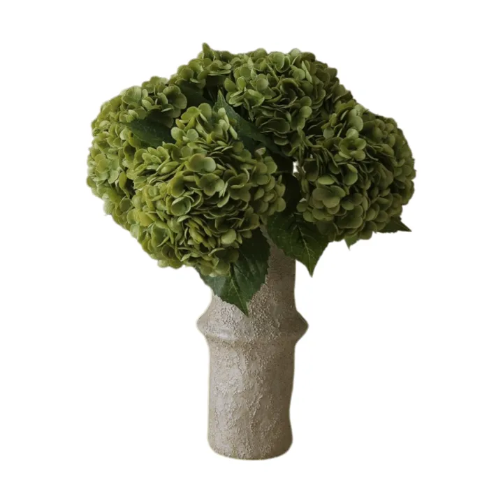 Hydrangea artificial bouquet - Moss green, 51 cm, 6 pcs - Botané