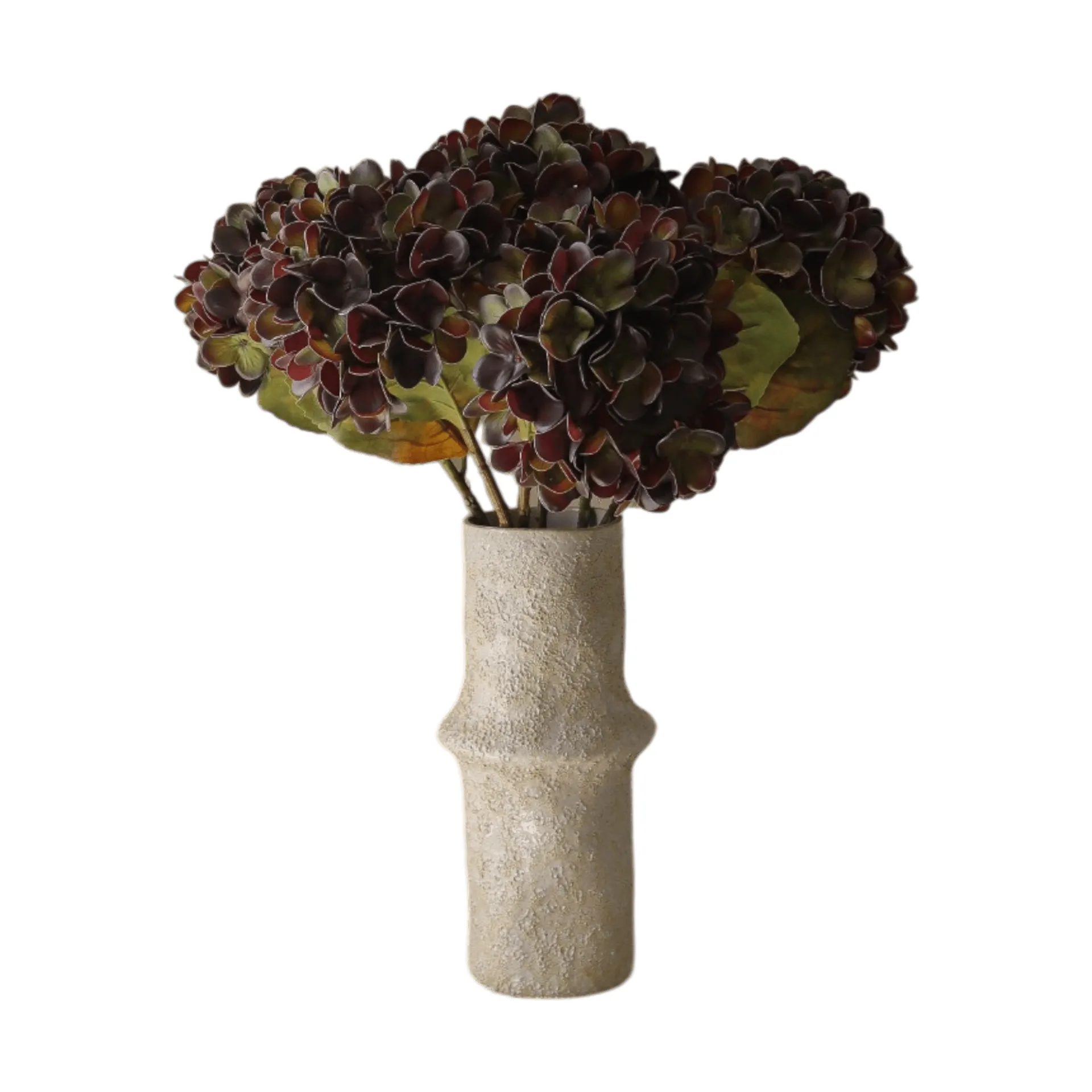 Hydrangea artificial bouquet, Muted purple, 60 cm, 6 pcs Botané