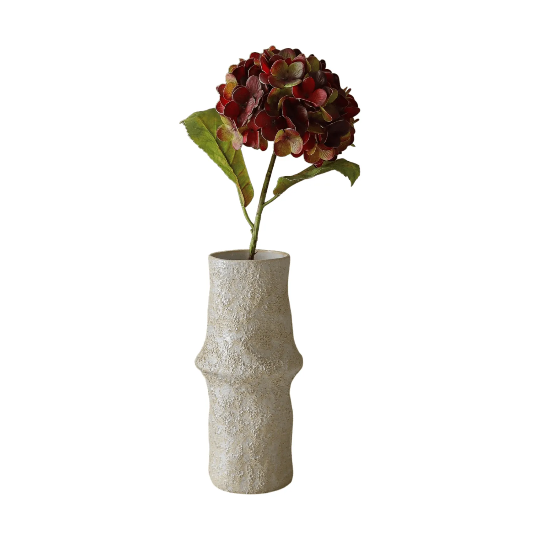 Hydrangea artificial flower, Deep burgundy, 60 cm, 1 pc Botané