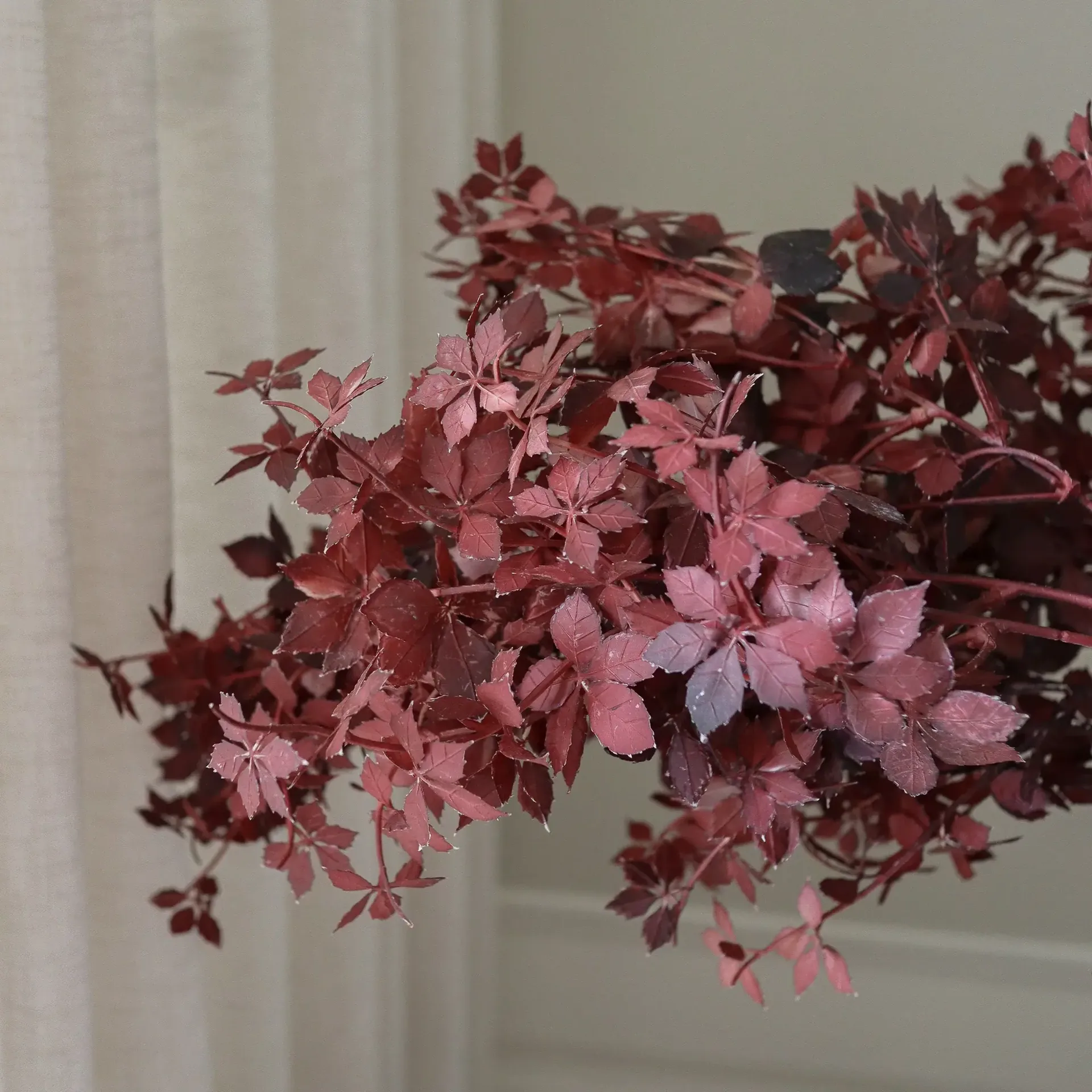 Maple Branch artificial bouquet, Burgundy, 107 cm, 1 pc Botané