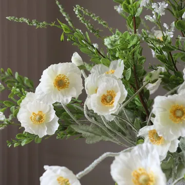 Midsummer Day artificial bouquet - Poppy wildflowers 12 pcs - Botané