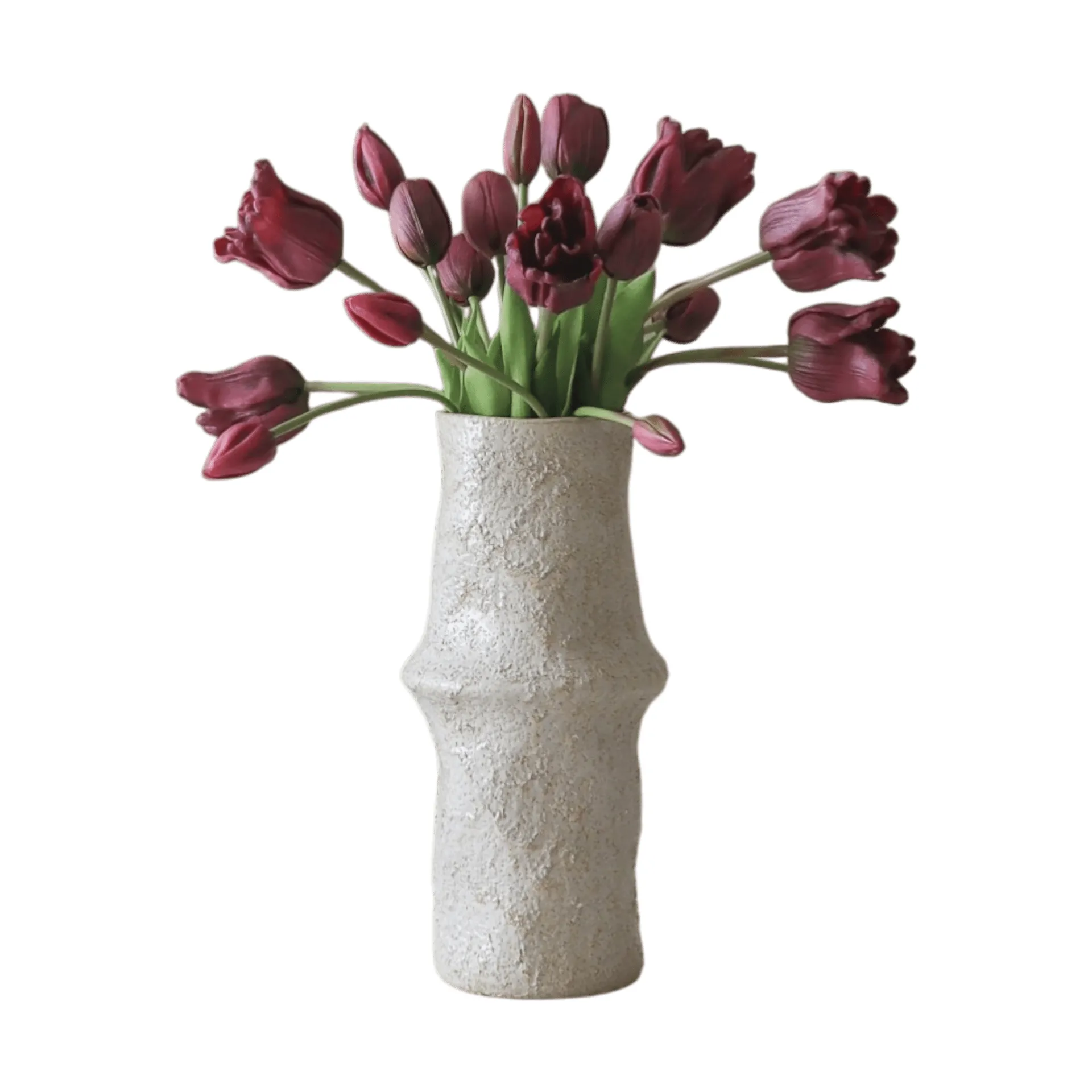 Mixed artificial tulip bouquet, Purple, 20 pcs Botané