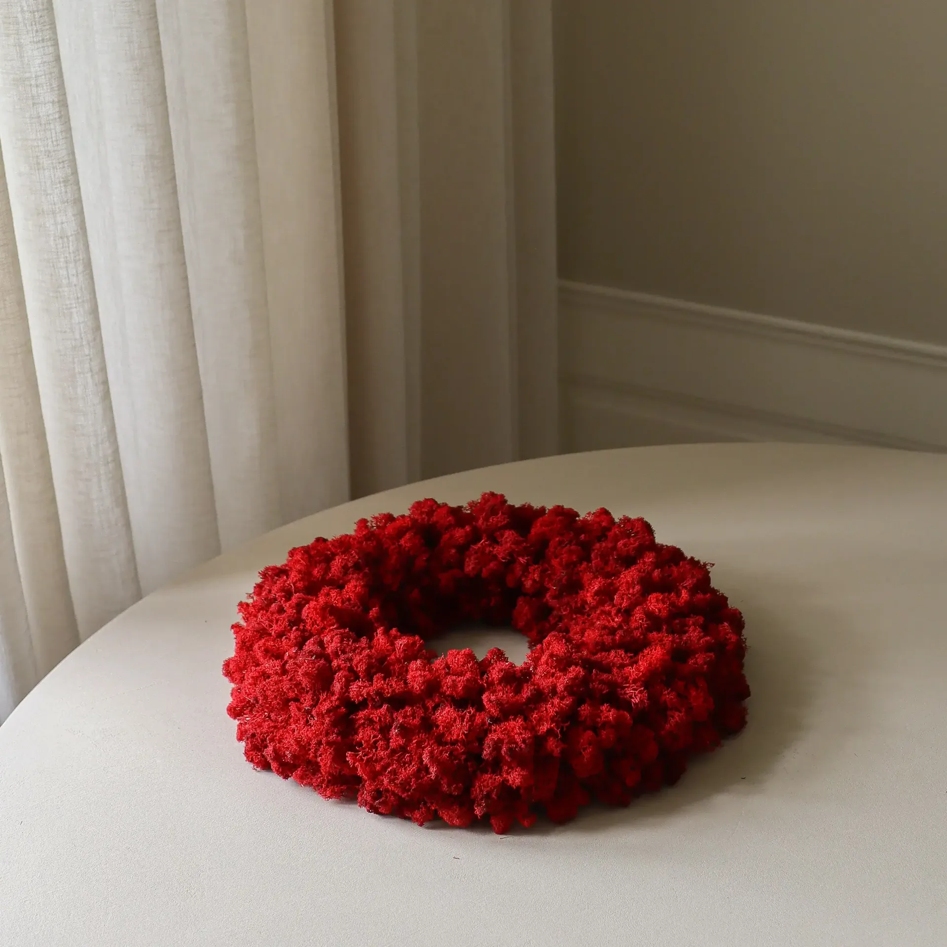 Moss Wreath wreath, Red, Ø40 cm Botané