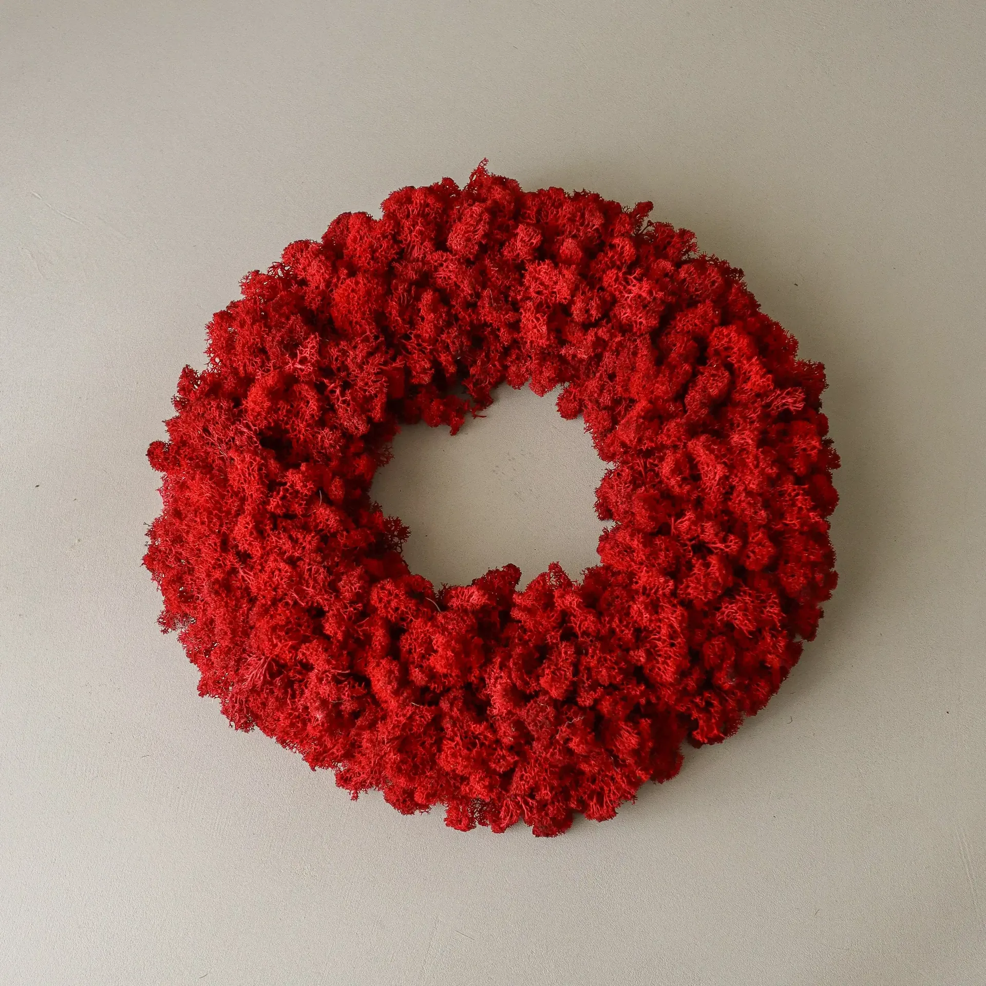 Moss Wreath wreath, Red, Ø40 cm Botané