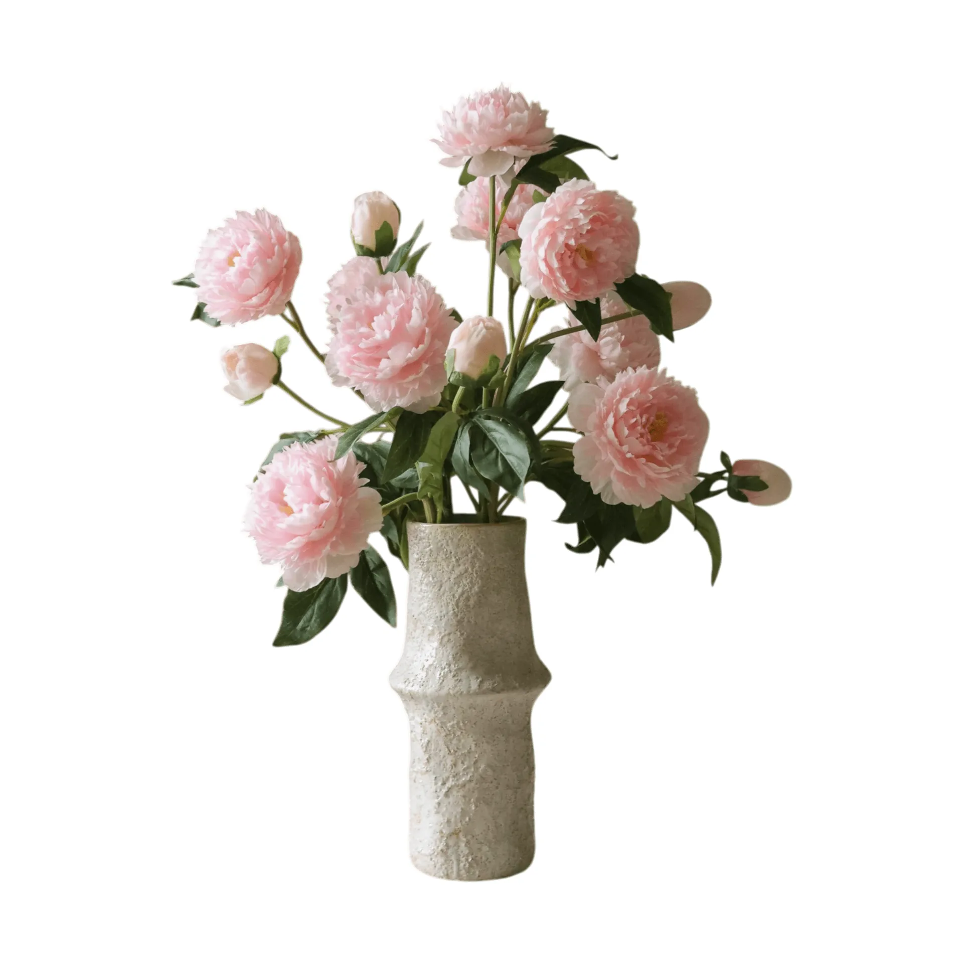 Peony artificial bouquet, Medium, pink, 5 pcs Botané