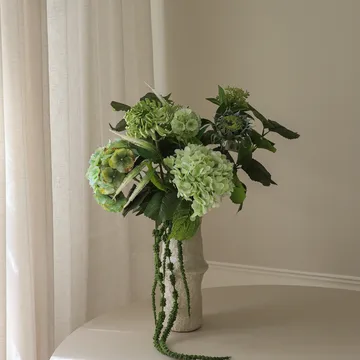 Sage Garden artificial bouquet - Hydrangea–semi-cactus dahlia 112 cm, 10 pcs - Botané