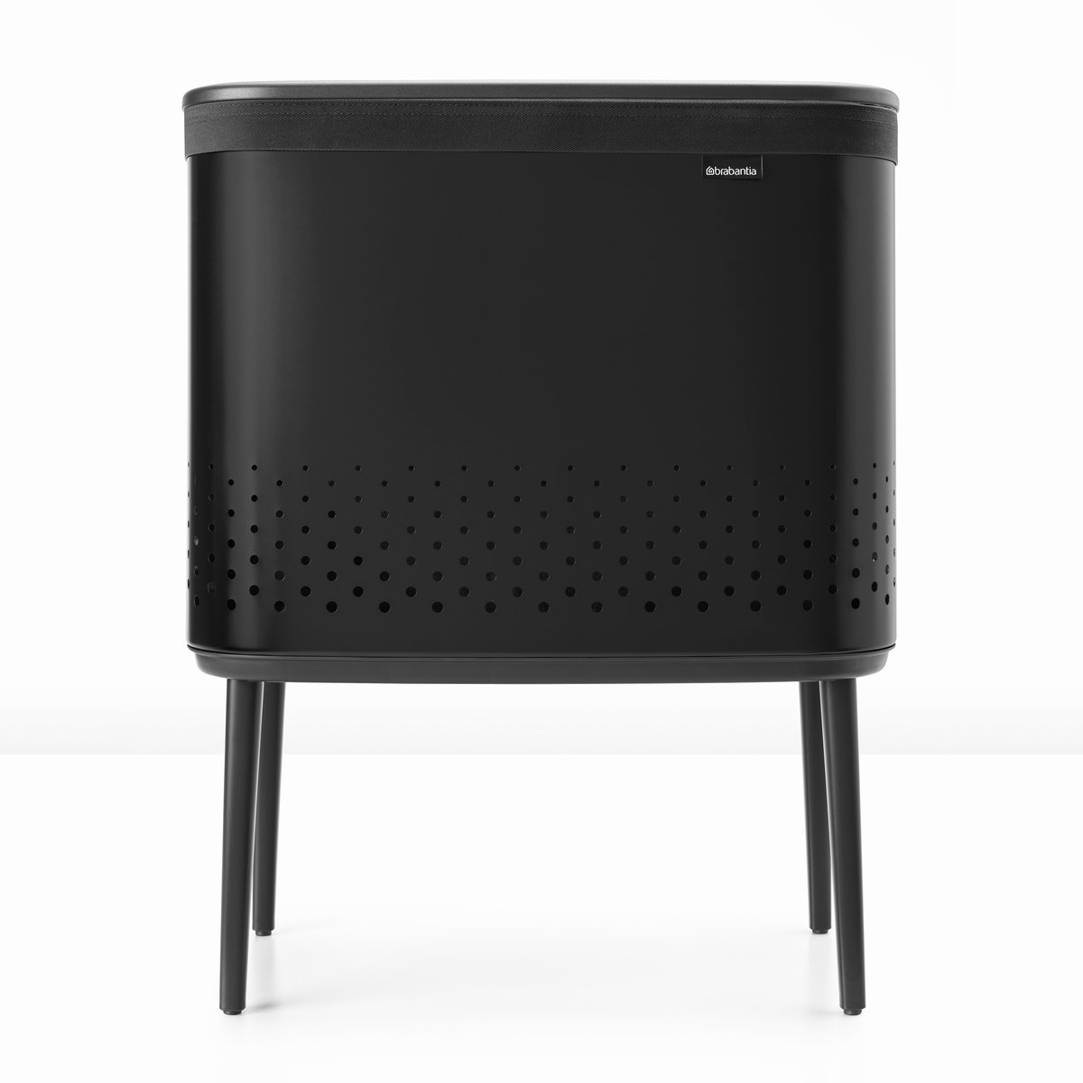 Brabantia Bo laundry basket 60 L matte black | Scandinavian Design | Laundry baskets | Black