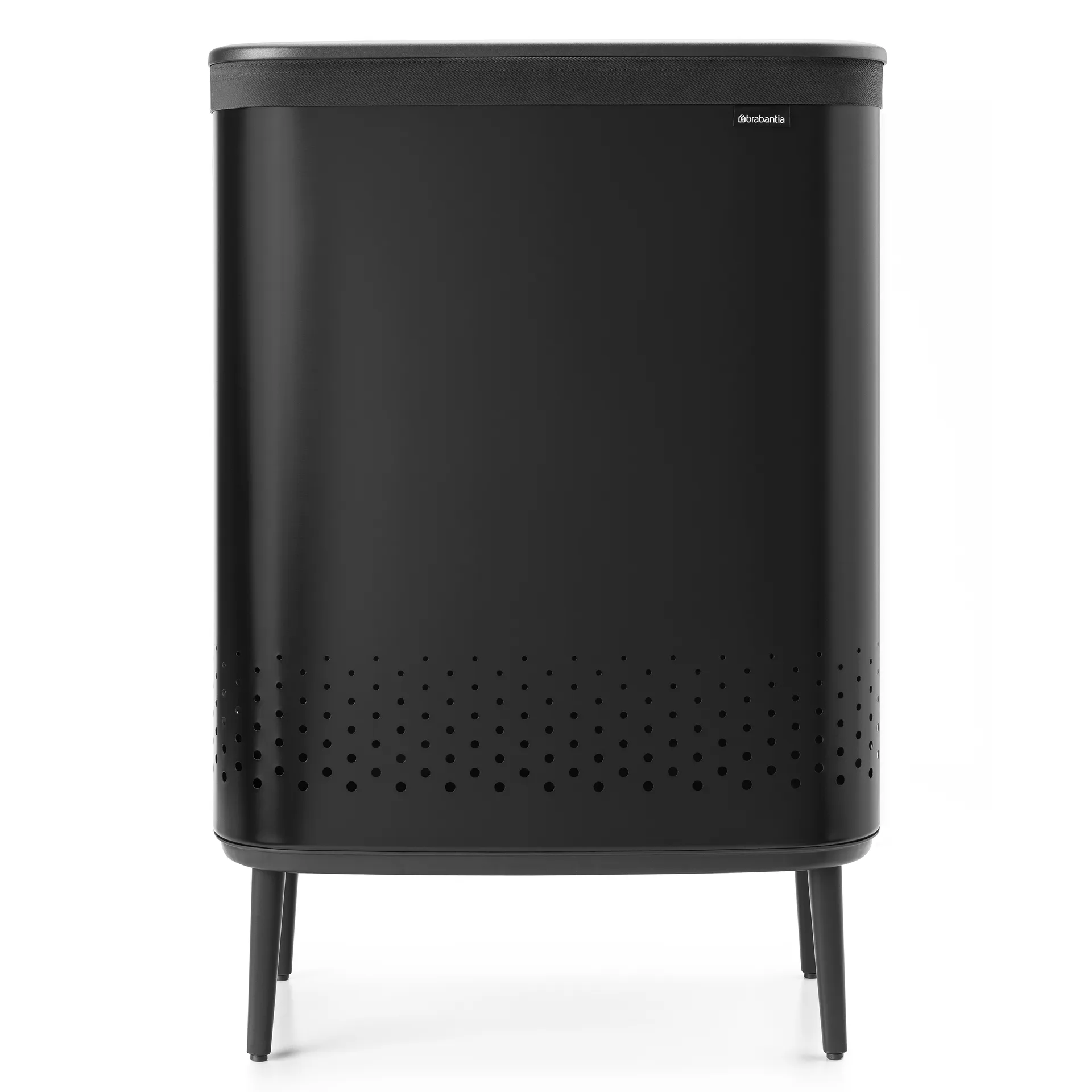 Bo laundry basket high 2x45 L, matte black Brabantia