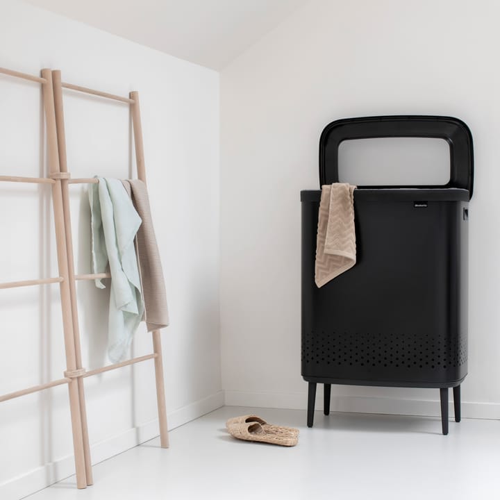 Bo laundry basket high 2x45 L - matte black - Brabantia