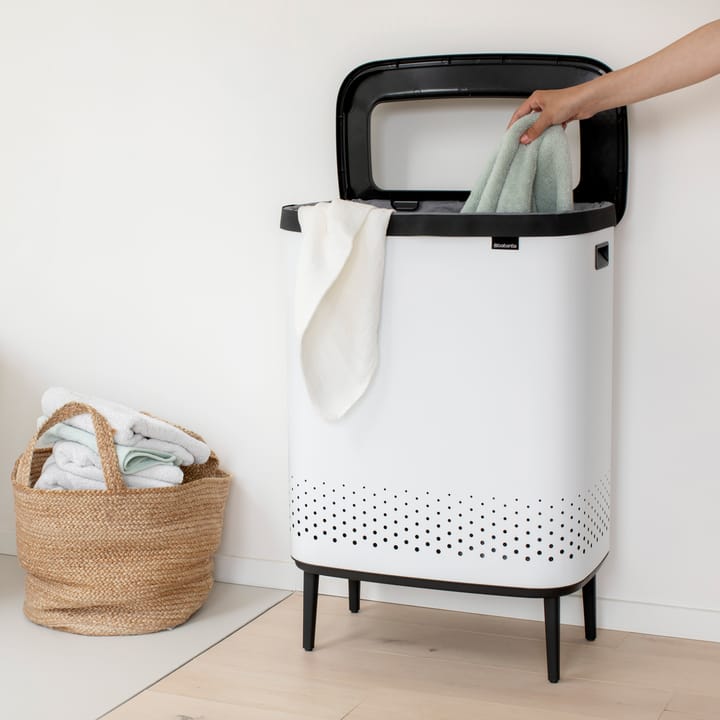 Bo laundry basket high 2x45 L - white - Brabantia