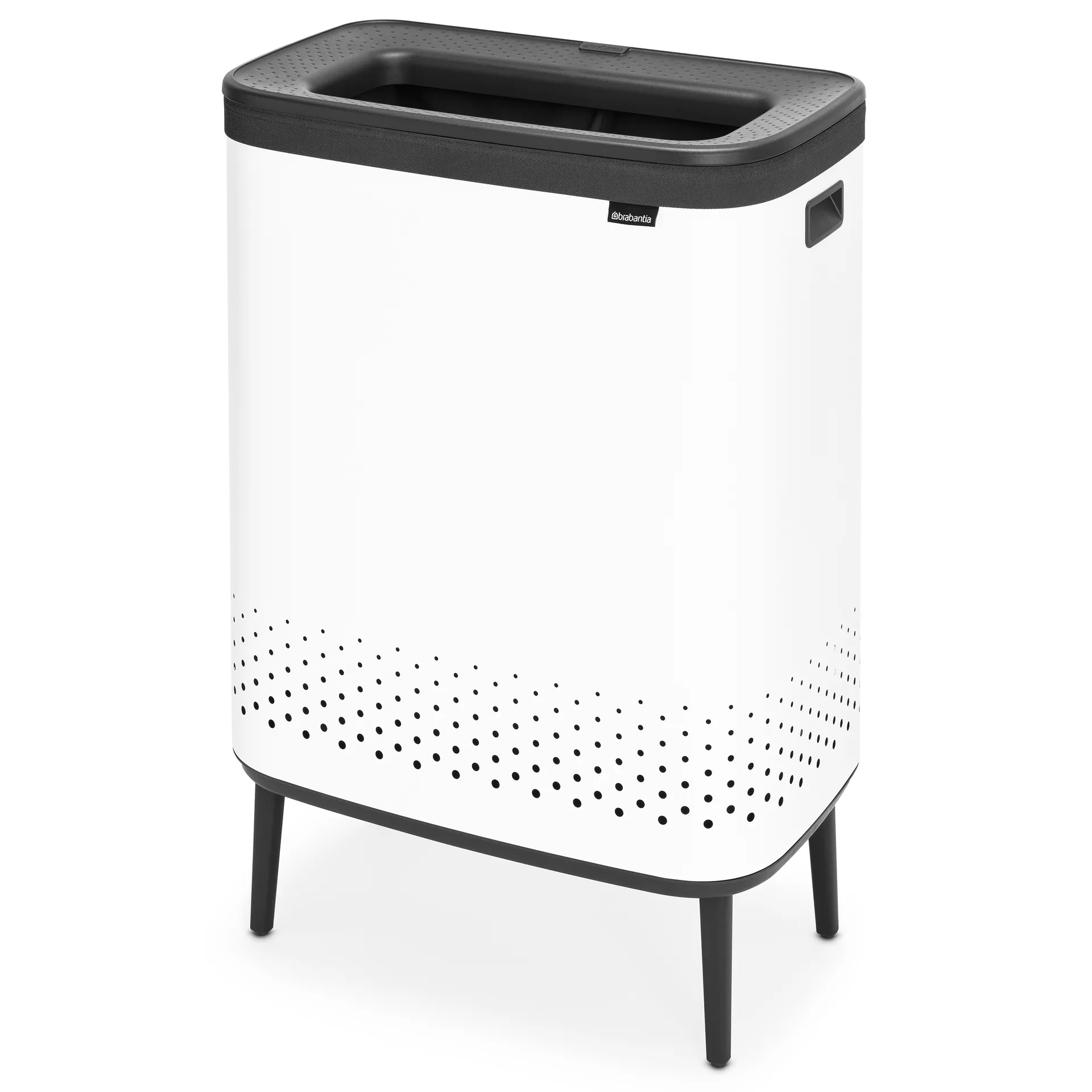 Bo laundry basket high 2x45 L, white Brabantia