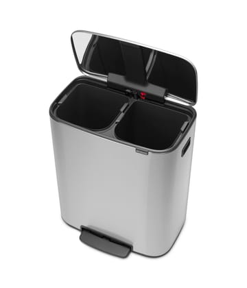 Bo pedal bin 2x30 L - matte steel - Brabantia