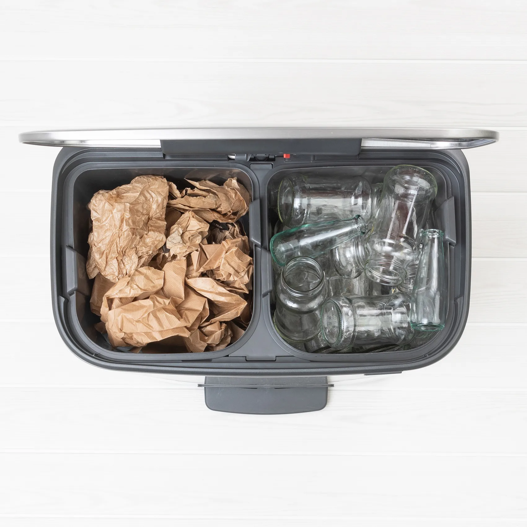 Bo pedal bin 2x30 L, matte steel Brabantia