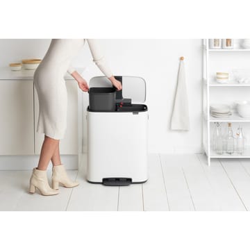 Bo pedal bin 2x30 L - White - Brabantia