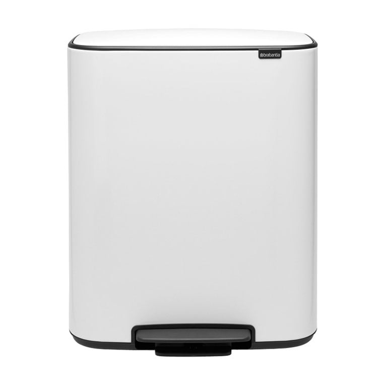 Brabantia Bo pedal bin 2x30 L White | Scandinavian Design | Pedal bins | White