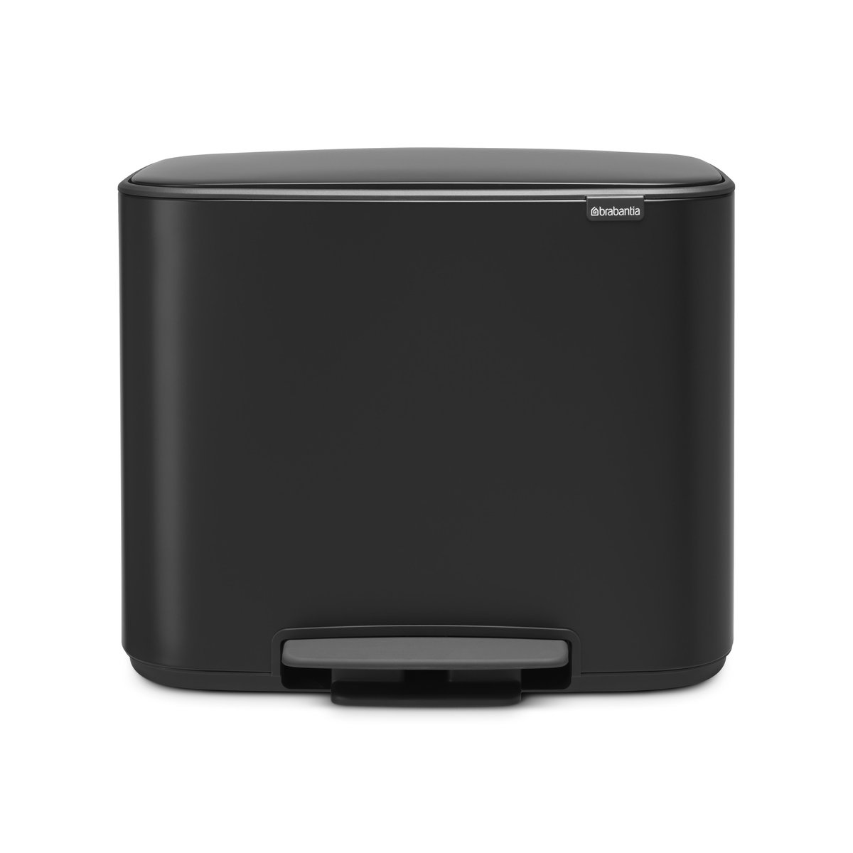 Brabantia Bo pedal bin 36 l matte black | Scandinavian Design | Pedal bins | Black