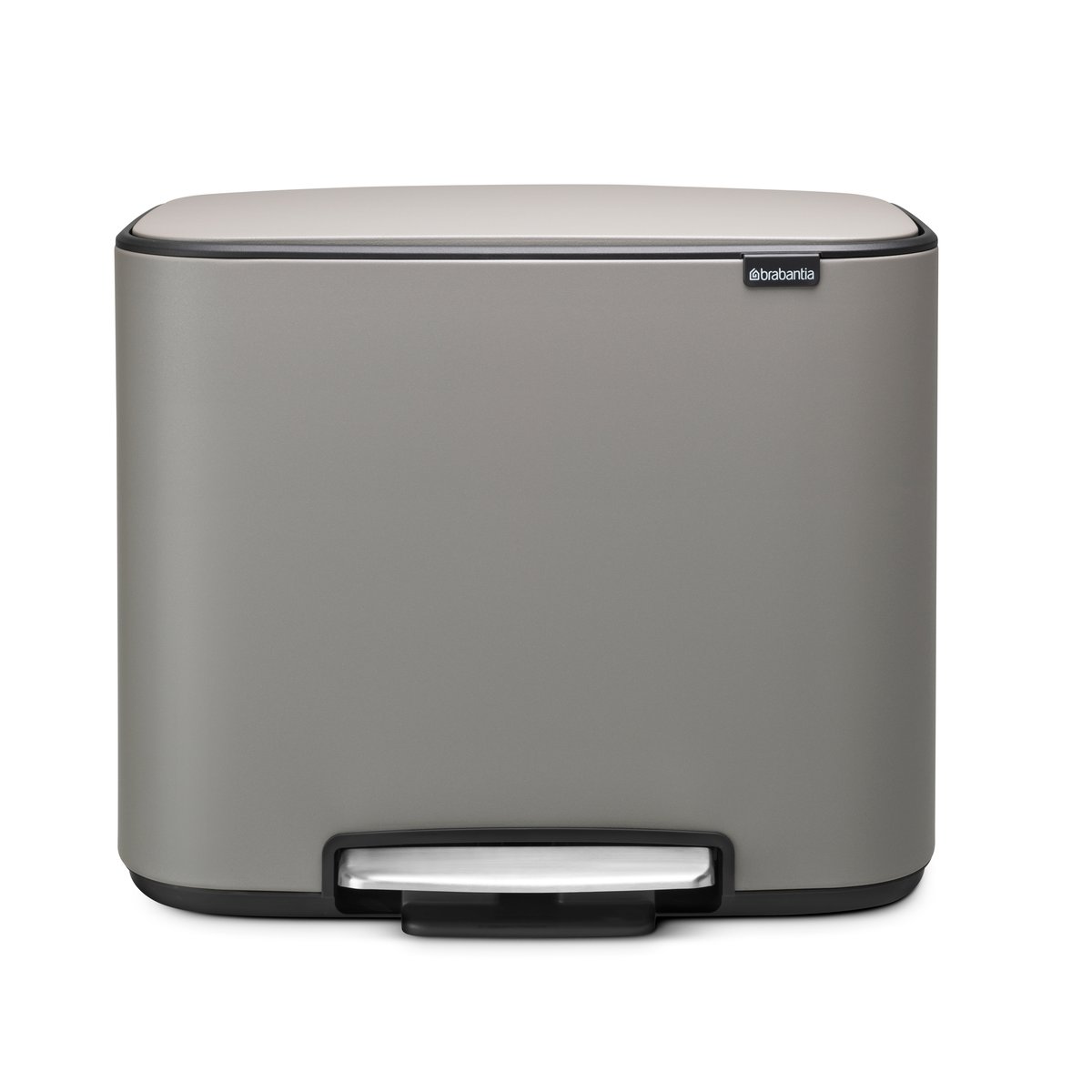Brabantia Bo pedal bin 36 l mineral concrete grey | Scandinavian Design | Pedal bins | Grey