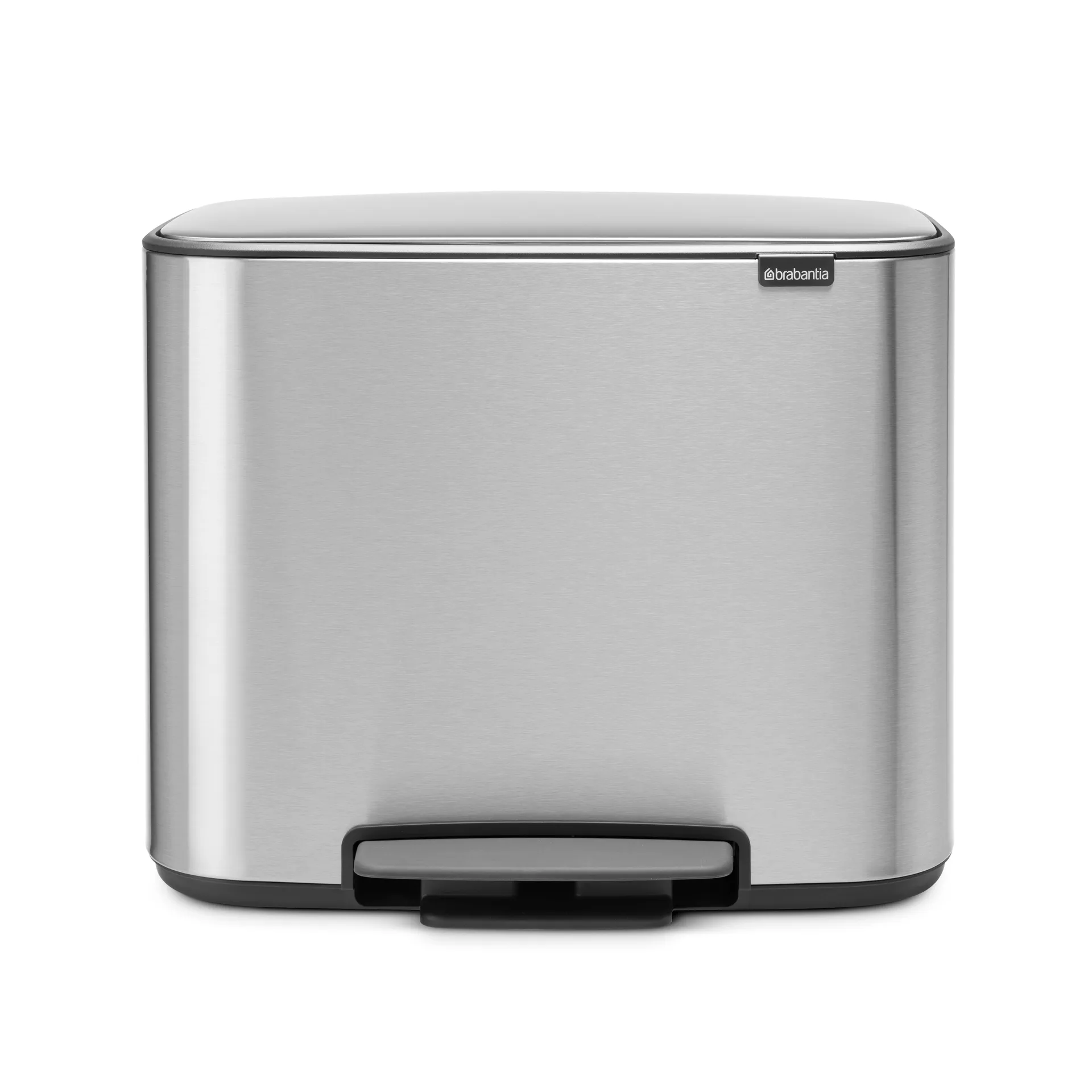 Bo pedal bin 36 l, mineral steel FFP Brabantia
