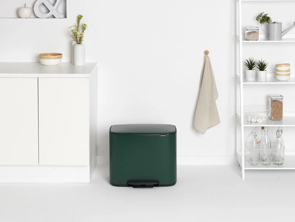 Bo pedal bin 3x11 l, Pine green Brabantia
