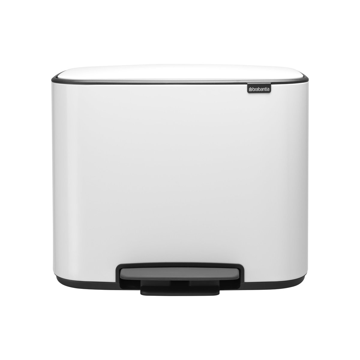 Brabantia Bo pedal bin 3x11 l white | Scandinavian Design | Pedal bins | White