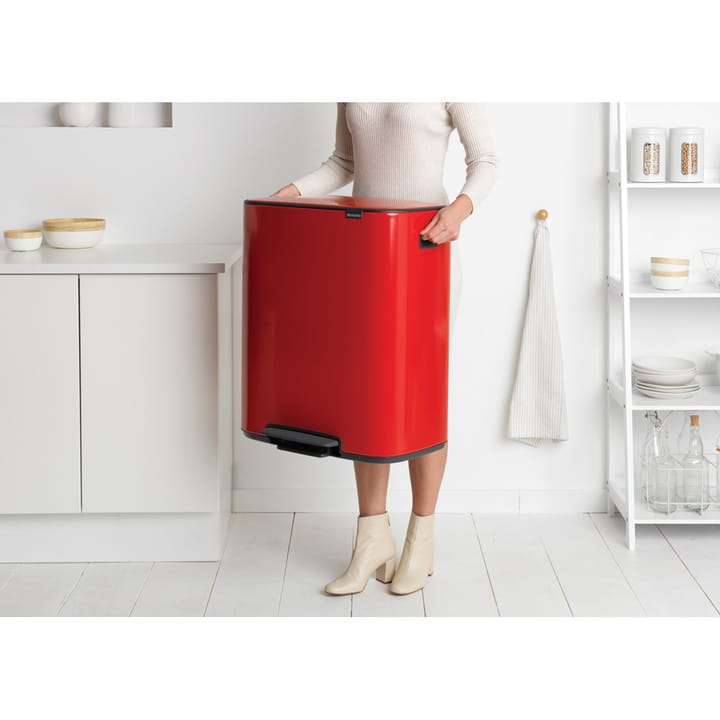 Bo pedal bin 60 L, Passion red Brabantia
