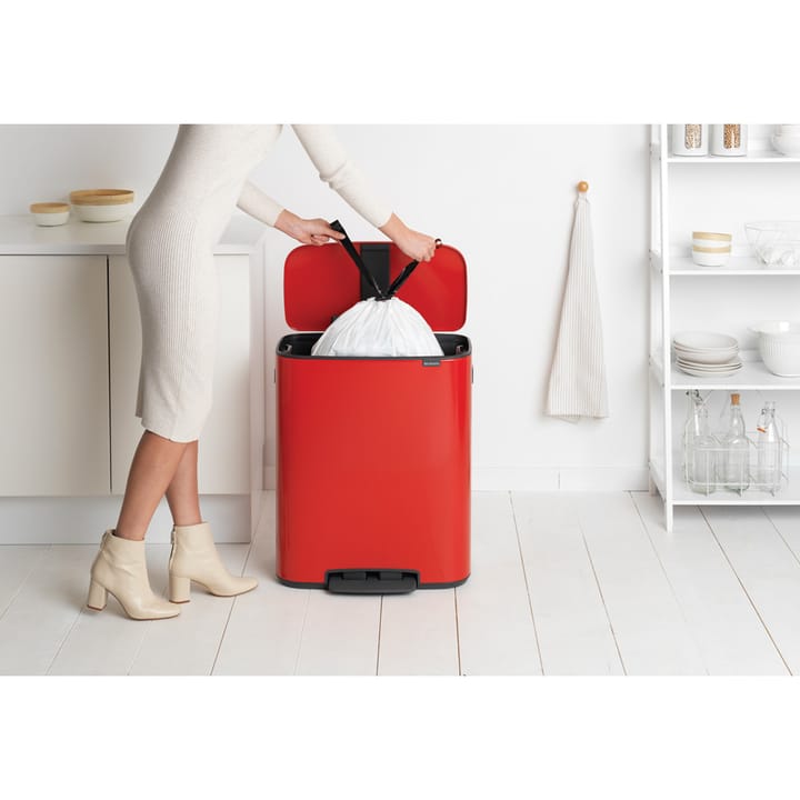 Bo pedal bin 60 L, Passion red Brabantia