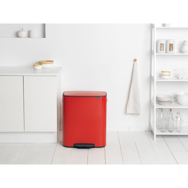 Bo pedal bin 60 L, Passion red Brabantia