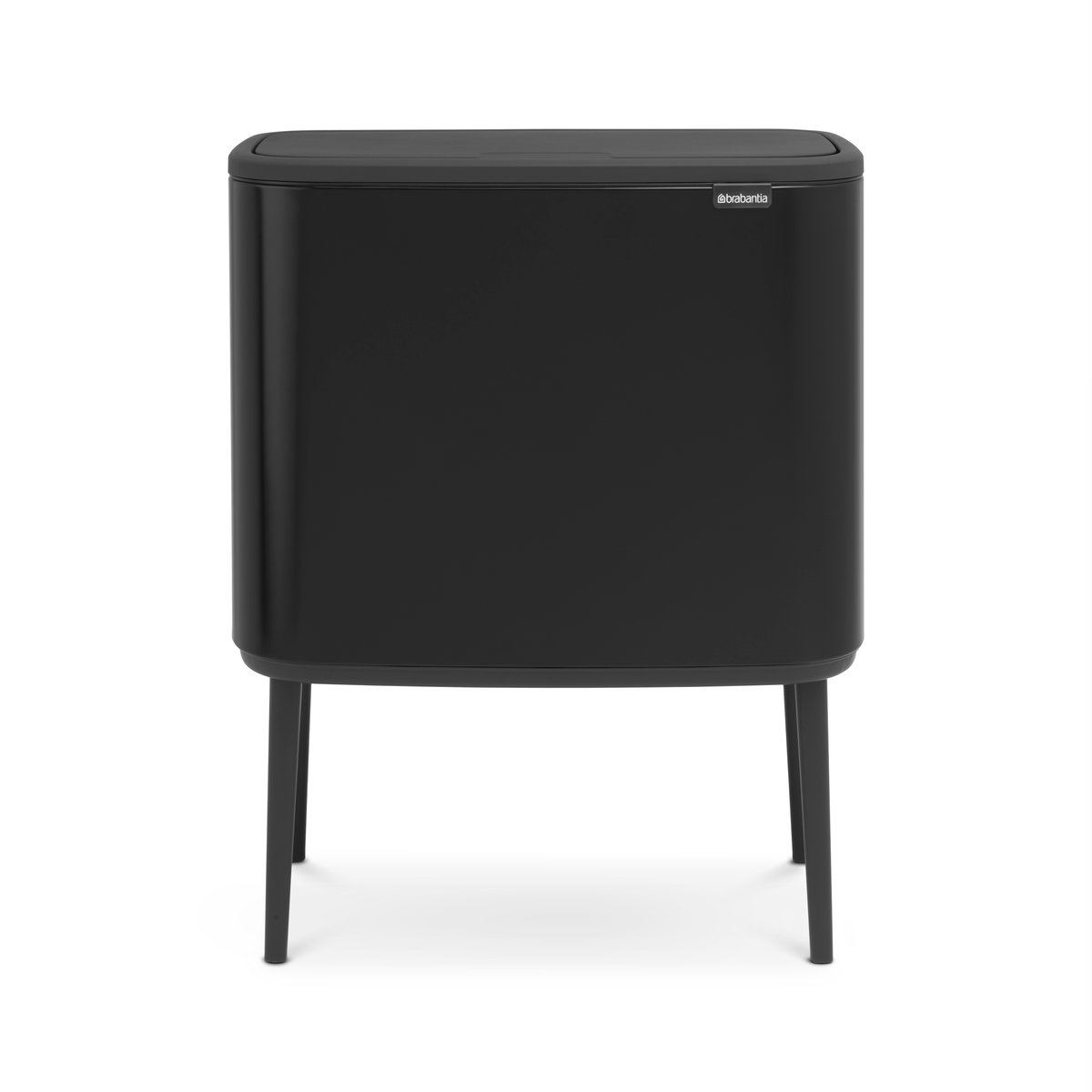 Brabantia Bo touch bin 11+23 litre matte black | Scandinavian Design | Pedal bins | Black
