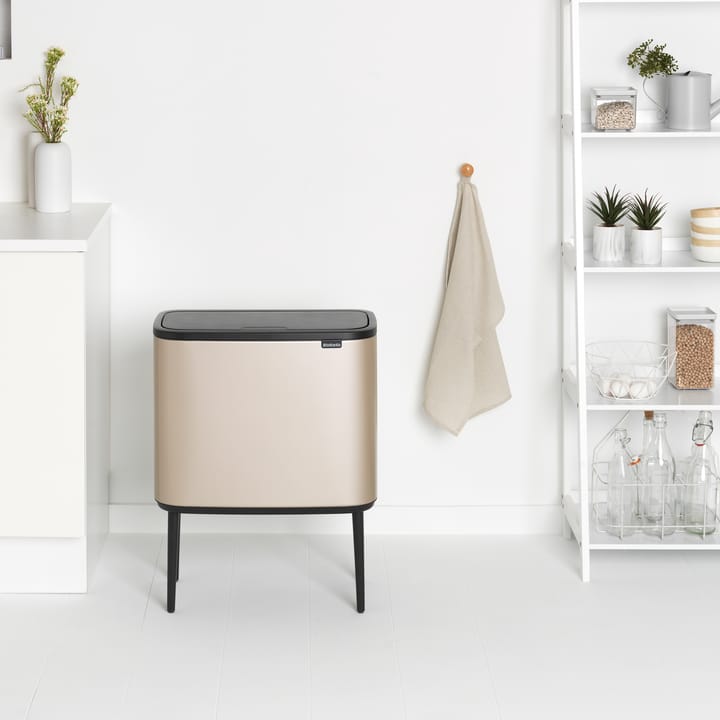 Bo touch bin 11+23 litre - Metallic Gold - Brabantia