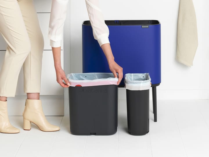 Bo touch bin 11+23 litre, Mineral powerful blue Brabantia