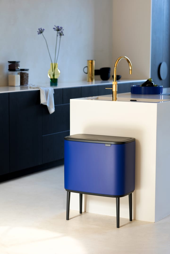 Bo touch bin 11+23 litre, Mineral powerful blue Brabantia