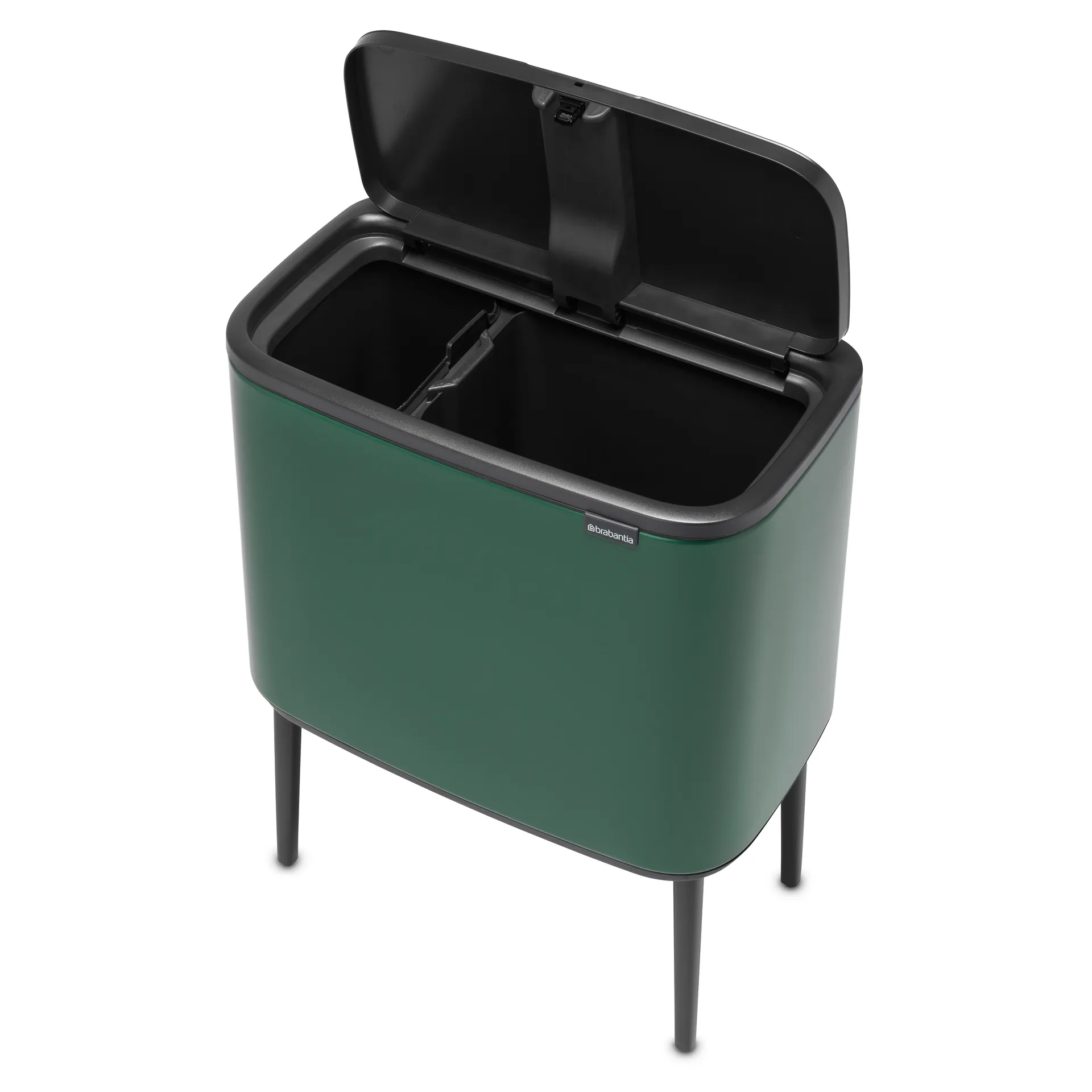 Bo touch bin 11+23 litre, pine green Brabantia