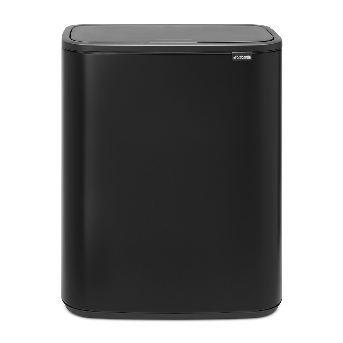 Brabantia Bo touch bin 2x30 L matte black | Scandinavian Design | Waste paper baskets & bins | Black